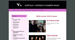 Desktop Screenshot of norwichchambermusic.co.uk